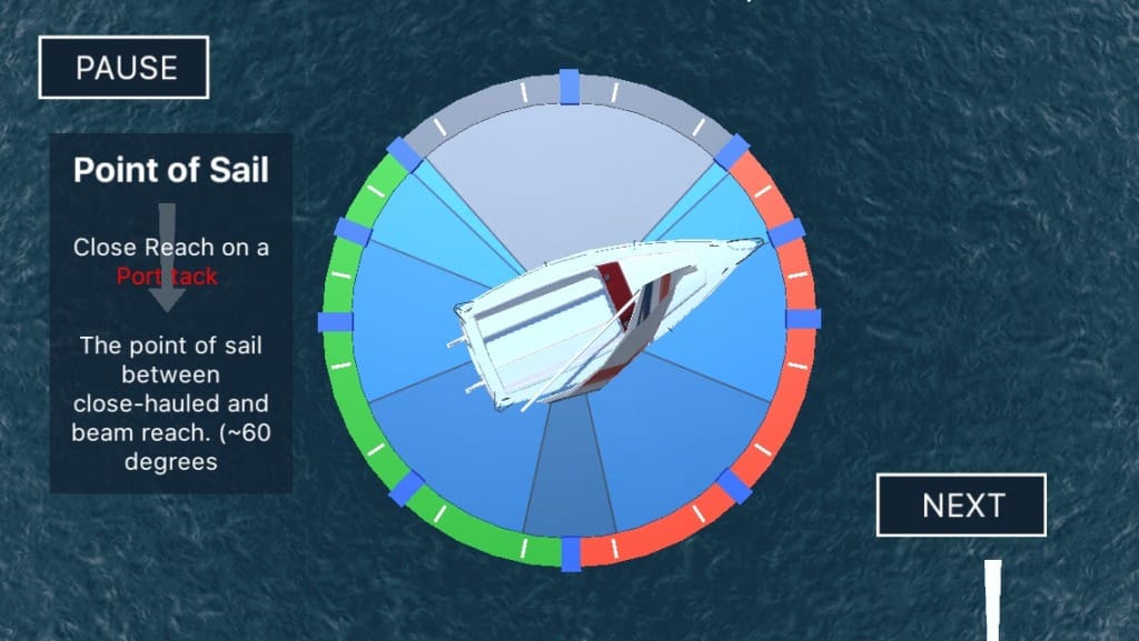 Sailing Challenge App - Points of Sail